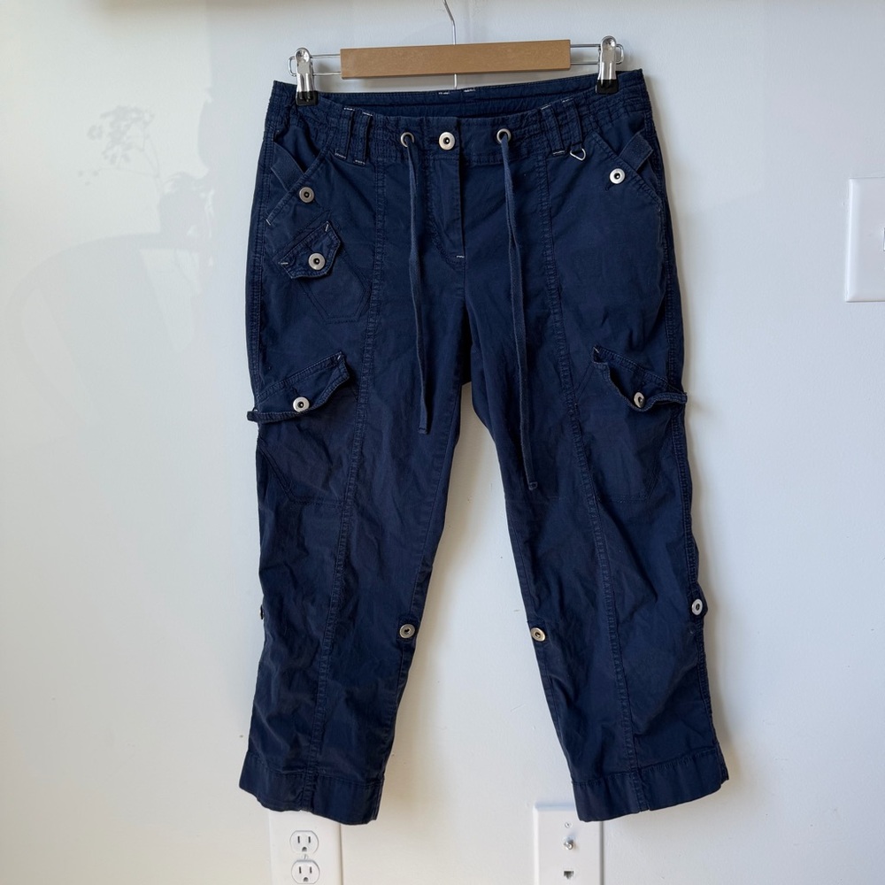 Vintage INC International Concepts Dark Navy Blue Cargo Pants